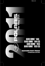 2011 Polaris 600 RMK 155 Owners Manual