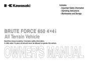 2013 Kawasaki Brute Force 650 4x4i Owners Manual